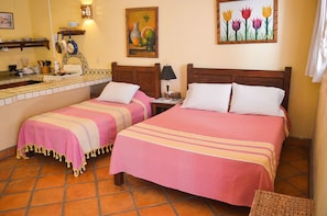 1 غرفة نوم وواي فاي وملاءات أسرّة