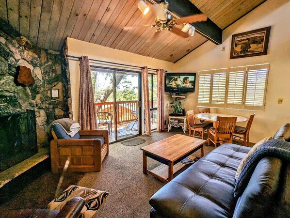 Cheminée, lecteur de DVD