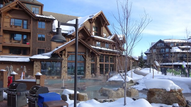 A lodge with a pool area and outdoor seating. -  Grand Lodge On Peak 7, studio, February 27- March 6, 2027, ONLY, 3 night min (Breckenridge)
