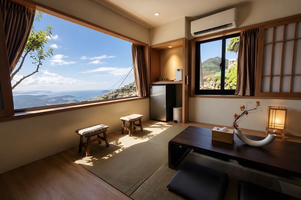 Chambre Panoramique, vue mer | Rideaux occultants, Wi-Fi gratuit, draps fournis
