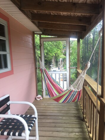 Hammock in the Screened Porch