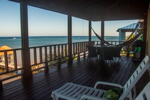 Property grounds - Oceanfront!  Diving, Snorkeling, Kayaking on site. Turtle Casa PENTHOUSE SUITE (Sandy Bay)