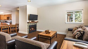 TV, fireplace, DVD player, ping pong