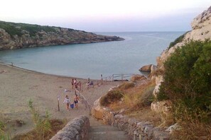 En la playa 