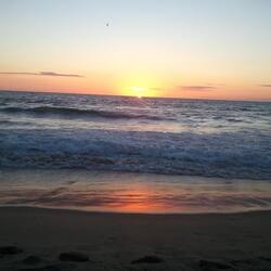 On the beach, beach towels