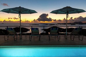 Property grounds - Discover the breathtaking Palm Villa, where stunning panoramic views and mesmerizing sunsets await you.  Experience paradise like never before! (Cruz Bay)