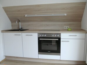 Fridge, oven, stovetop, dishwasher