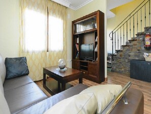 TV, DVD player, table football, ping pong