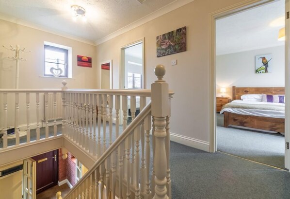 First floor: Landing looking into master bedroom