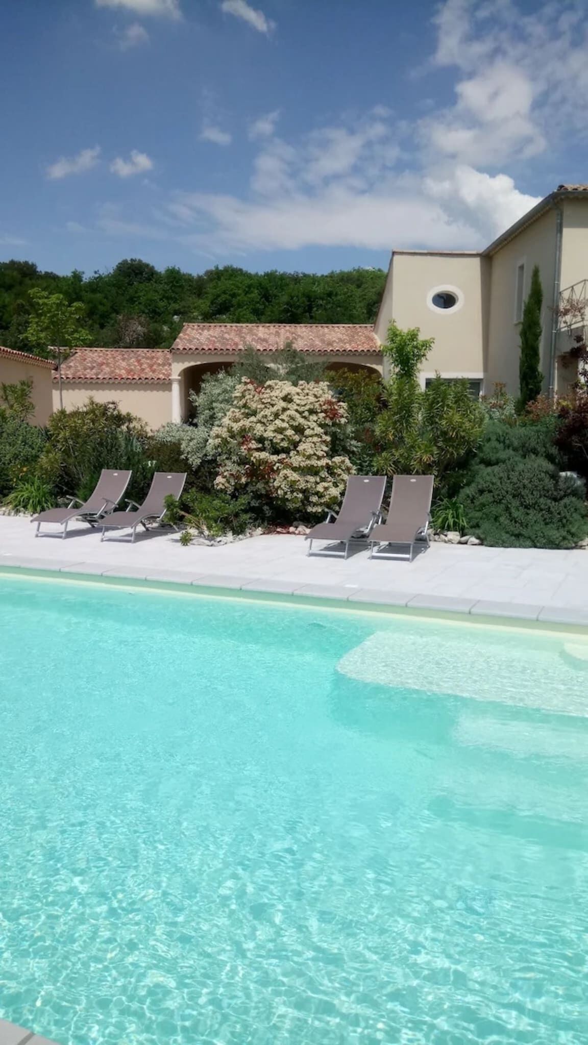 A heated pool