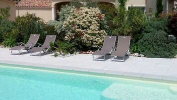 A heated pool
