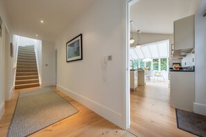 Ground floor: The hallway and kitchen