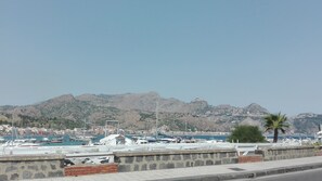 Blick von der Unterkunft