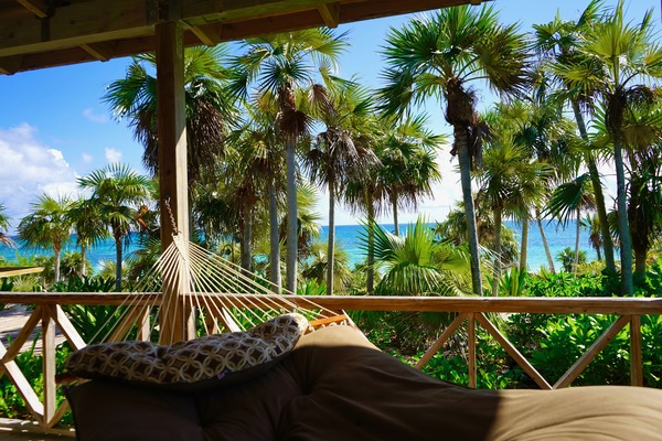 The worlds comfiest hammock & best view too! Enjoy the balmy ocean breezes here!