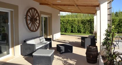 Farmhouse in the countryside with mature garden and swimming pool