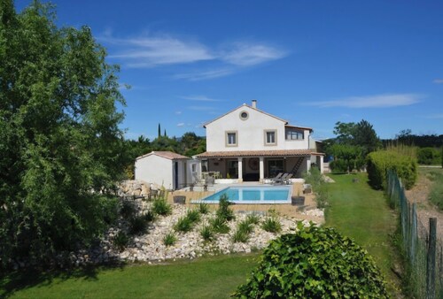 Farmhouse in the countryside with mature garden and swimming pool