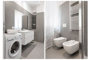 Doccia, asciugacapelli, bidet, asciugamani