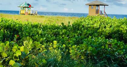 300 askelta rannalle