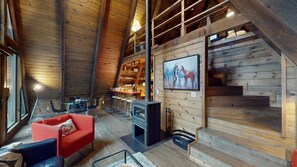 Televisio, takka, DVD-soitin