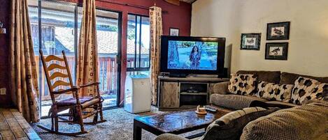 TV, fireplace, DVD player