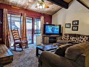 TV, fireplace, DVD player