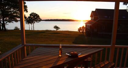 Great Ocean View Ferienhaus mit Bootsanlegeplatz auf Great Diamond Island