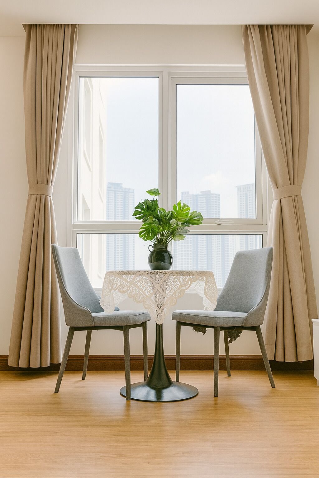 Deluxe Double Room Single Use, 1 Queen Bed, City View | Individually furnished, desk, laptop workspace, blackout drapes