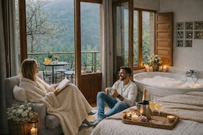 Spa - Romantic getaway with jacuzzi, fireplace and mountain views (Teverga)