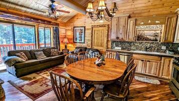 TV, fireplace, DVD player