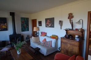 TV, DVD player, books