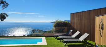 Villa  climatisée  magnifique   vue mer panoramique avec piscine  chauffée