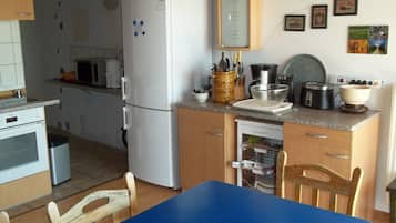 Frigorífic, microones, placa de cuina i cafetera i tetera