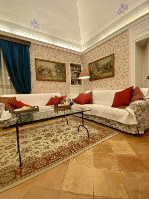 TV, fireplace, DVD player, books