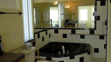 Shower, jetted tub