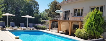 Our beautiful 2 bed villa with huge sun deck and private pool.