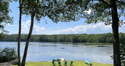 Enjoy Sunset views on tranquil Dexter Pond