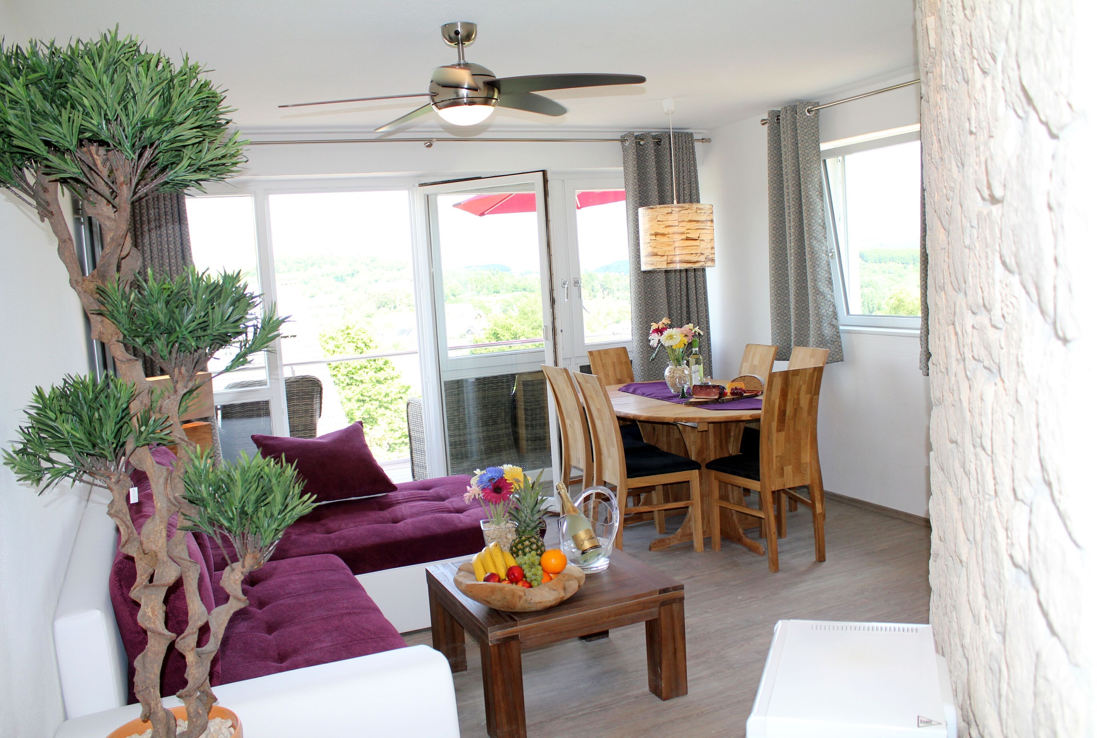 Fernseher, Kamin, DVD-Player, Bücher