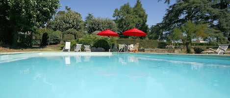 Una piscina riscaldata