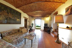 TV, DVD player - Charming farmhouse with private pool and extreme privacy. (CORTONA)