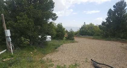 Horny toad point RV space up above Dolores Colorado book today great view s!