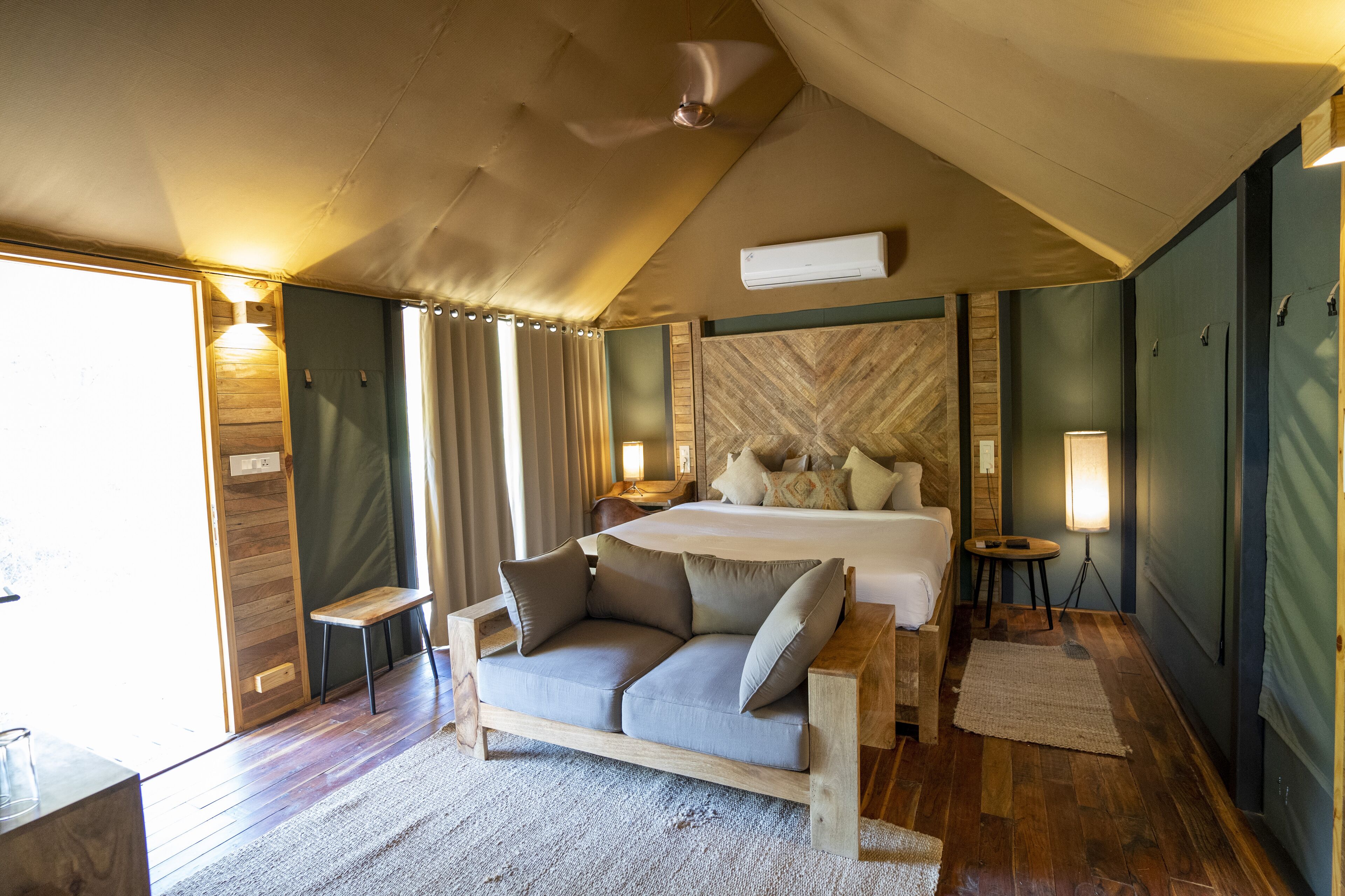 Luxury Tent | Living area | Flat-screen TV