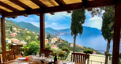 PRIVATE VILLA with sea view, full airco, inifinity pool, garden, double parking