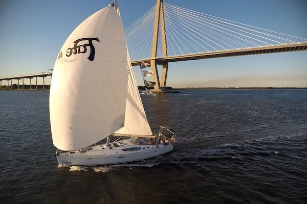 Sailing by the Ravenel Bridge