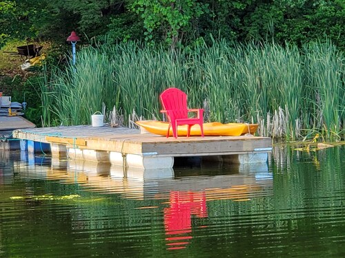 Just a fishing cabin in the woods...