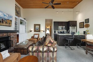 TV, fireplace, table tennis