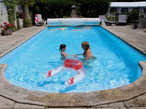 A heated pool