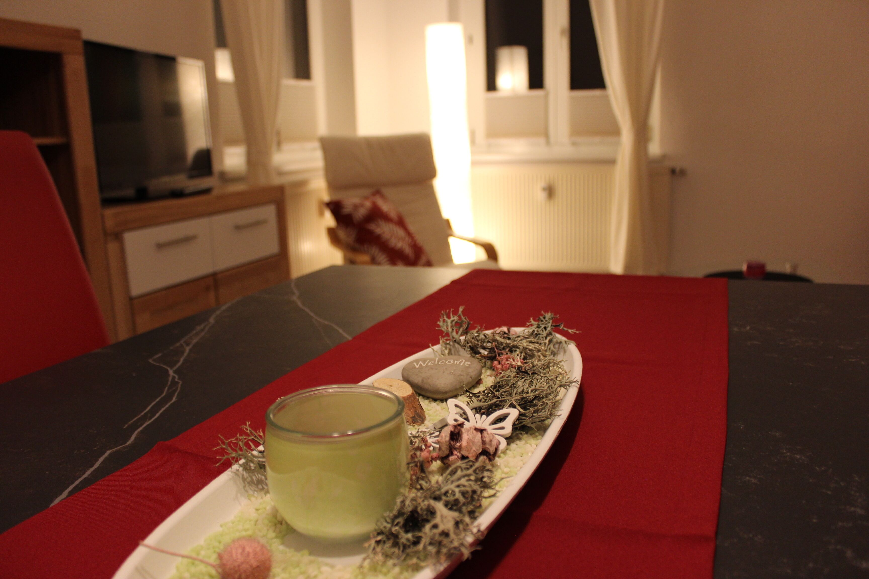 Business Apartment, 1 Queen Bed, Kitchen, Garden View | Living area | 32-inch flat-screen TV with satellite channels, TV