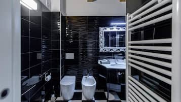 Hair dryer, towels