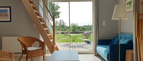TV, table tennis, books, stereo