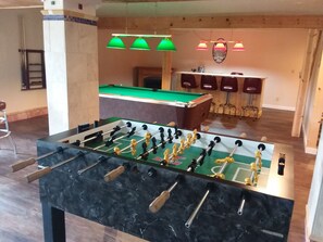 Games room - Private home on twenty wooded acres. (Plymouth)